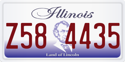 IL license plate Z584435