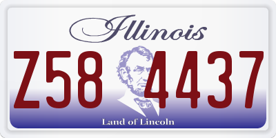 IL license plate Z584437