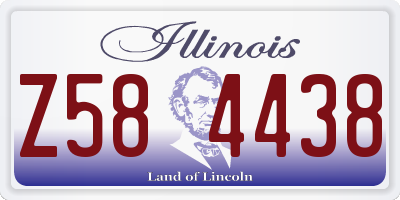 IL license plate Z584438