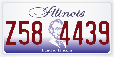 IL license plate Z584439