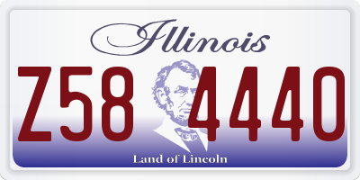 IL license plate Z584440