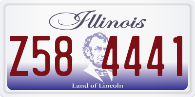 IL license plate Z584441