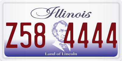 IL license plate Z584444