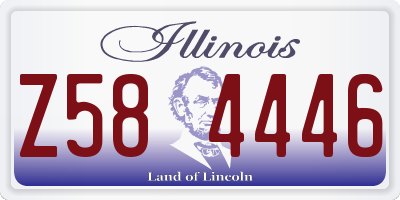 IL license plate Z584446