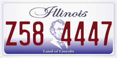 IL license plate Z584447