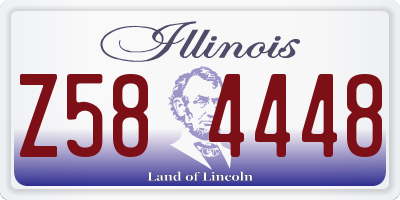 IL license plate Z584448