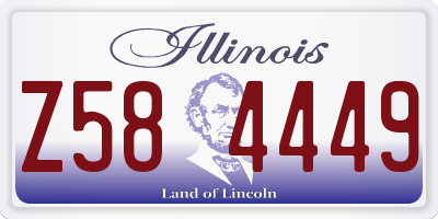 IL license plate Z584449