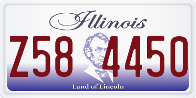 IL license plate Z584450