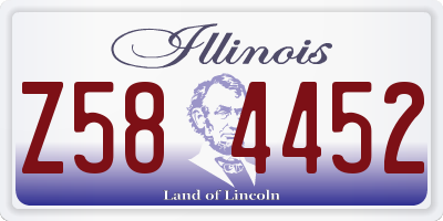 IL license plate Z584452