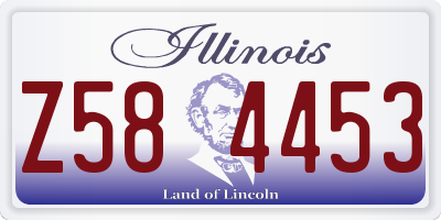 IL license plate Z584453