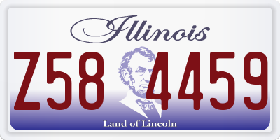 IL license plate Z584459
