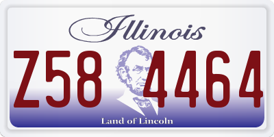 IL license plate Z584464