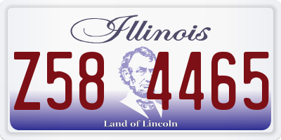 IL license plate Z584465