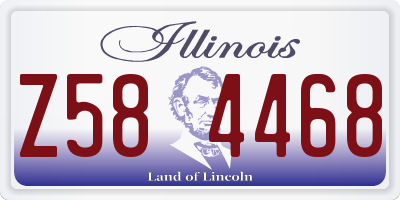 IL license plate Z584468
