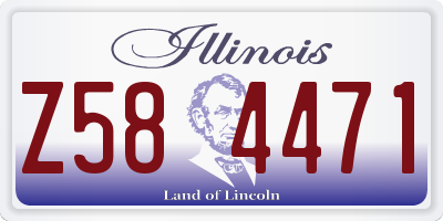 IL license plate Z584471