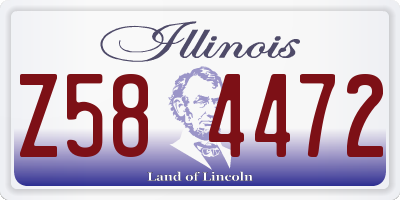 IL license plate Z584472