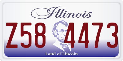 IL license plate Z584473