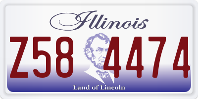 IL license plate Z584474