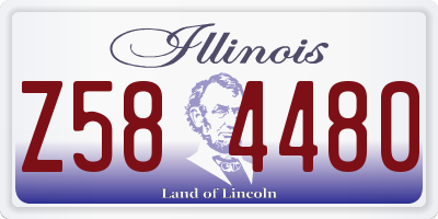 IL license plate Z584480