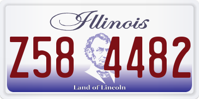 IL license plate Z584482
