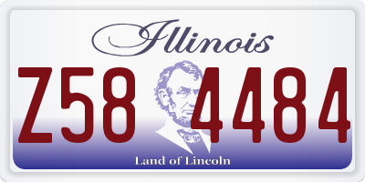 IL license plate Z584484