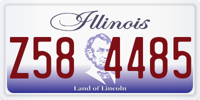 IL license plate Z584485