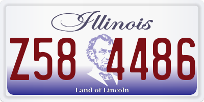 IL license plate Z584486