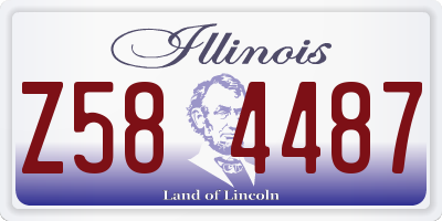 IL license plate Z584487