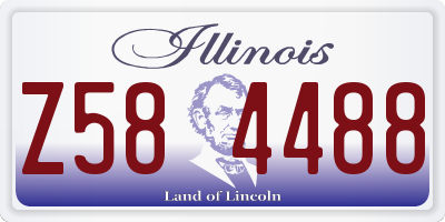 IL license plate Z584488
