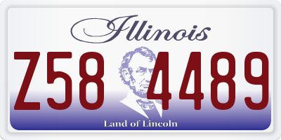 IL license plate Z584489