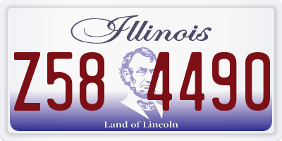 IL license plate Z584490