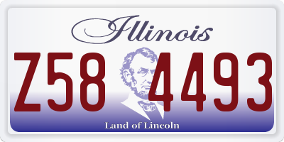 IL license plate Z584493