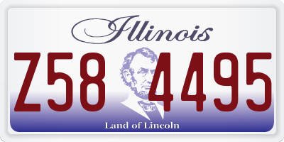 IL license plate Z584495