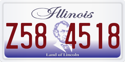 IL license plate Z584518