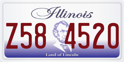 IL license plate Z584520