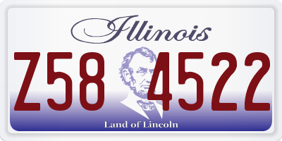 IL license plate Z584522