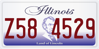 IL license plate Z584529