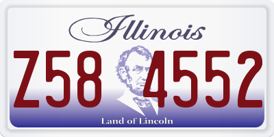 IL license plate Z584552