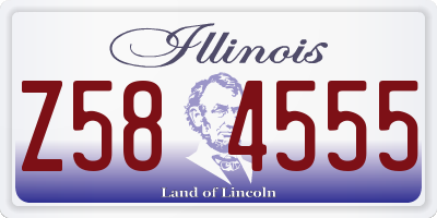IL license plate Z584555