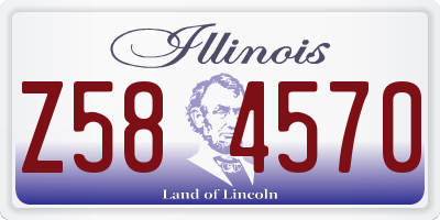 IL license plate Z584570