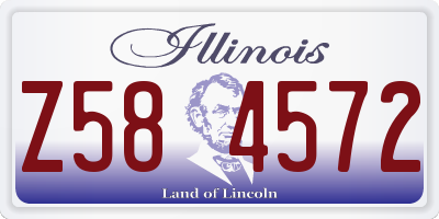 IL license plate Z584572