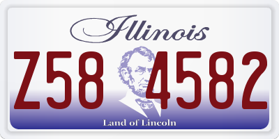 IL license plate Z584582