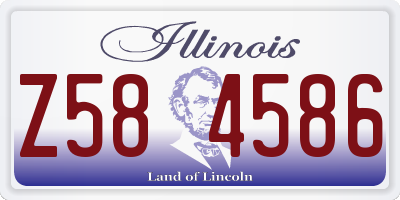 IL license plate Z584586