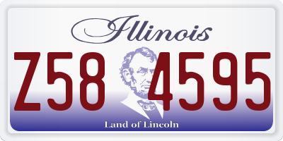 IL license plate Z584595