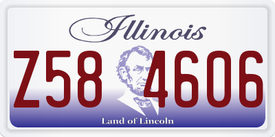 IL license plate Z584606
