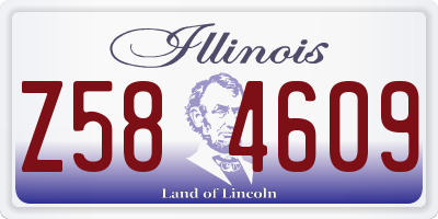 IL license plate Z584609