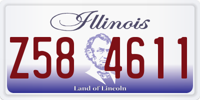IL license plate Z584611