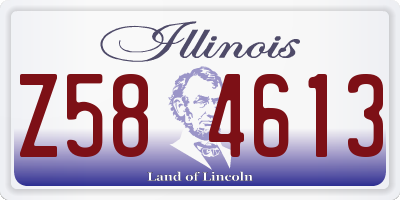 IL license plate Z584613