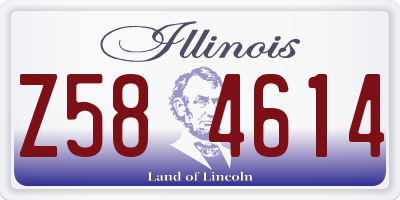 IL license plate Z584614