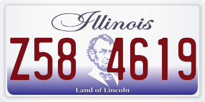 IL license plate Z584619